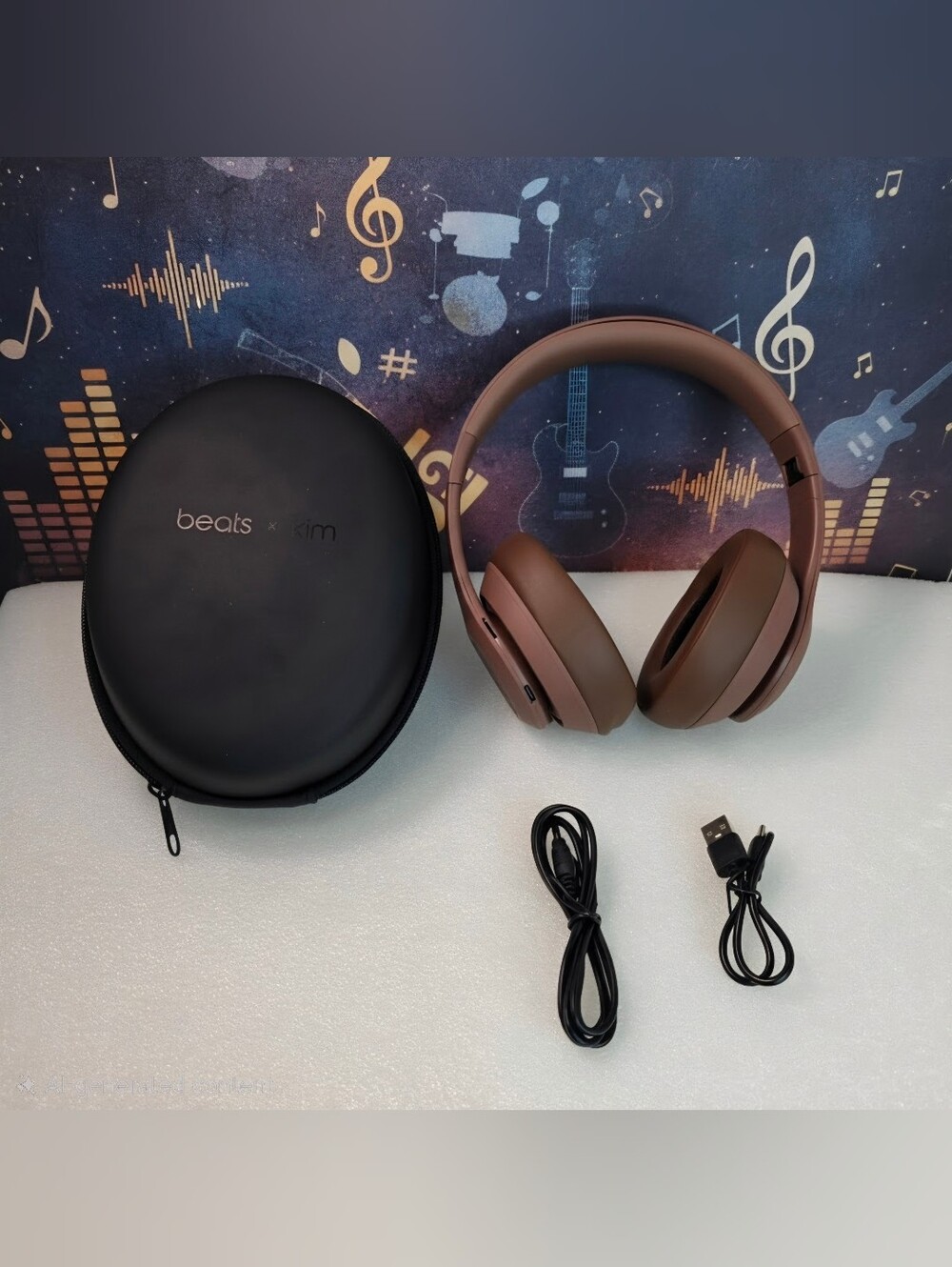 Beats Pro x Kim Wireless w/ Case & Cables (Earth Color) POGC - Tested.
